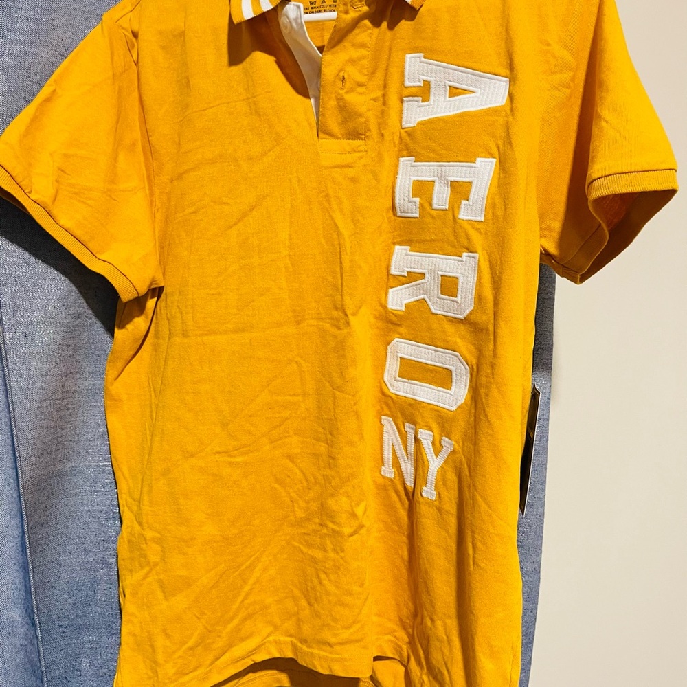 Aeropostale Bold Yellow Polo Shirt